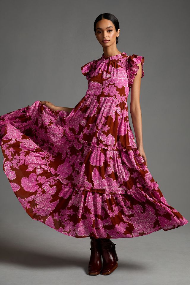 Love The Label Tiered Ruffled Dress