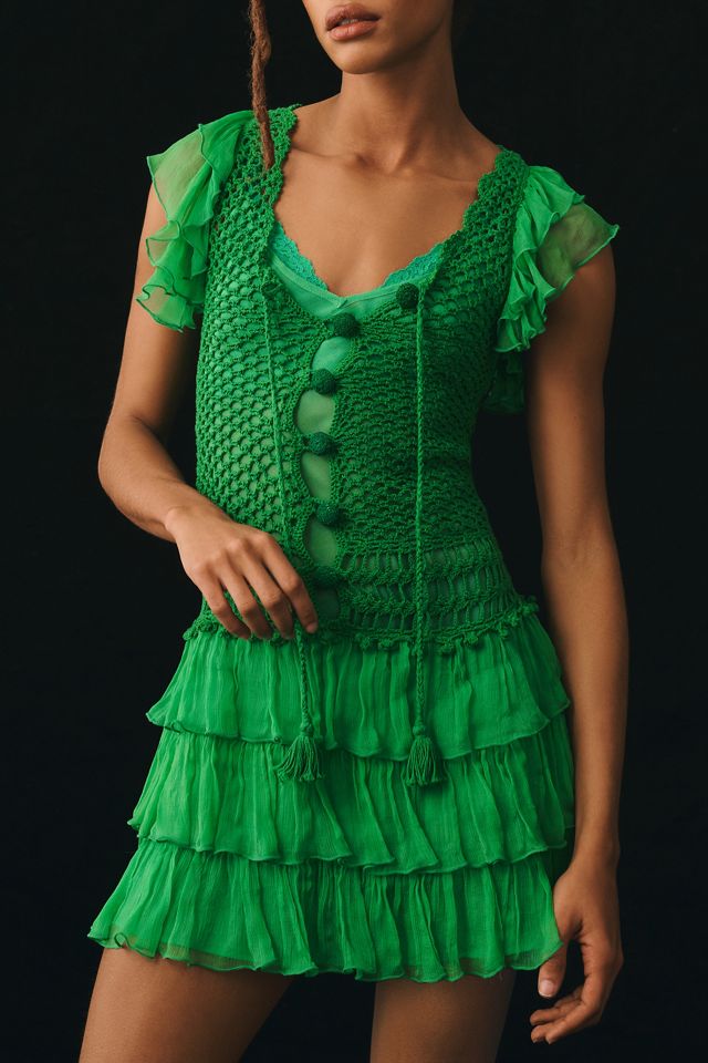 Love The Label Tiered Flutter-Sleeve Dress #3