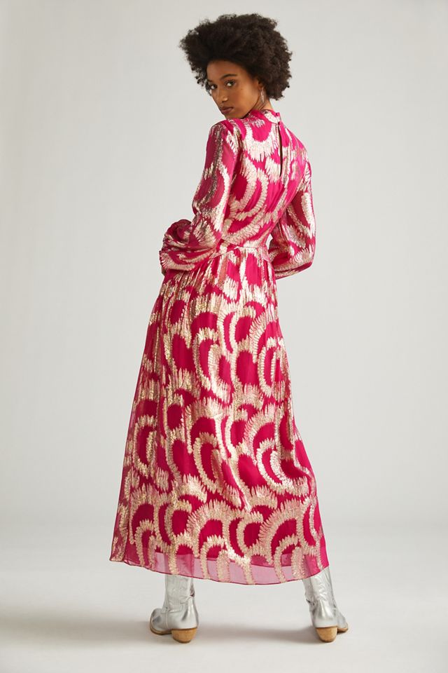 Metallic Maxi Dress #3