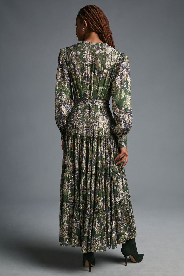 Hemant & Nandita Metallic Maxi Dress #1