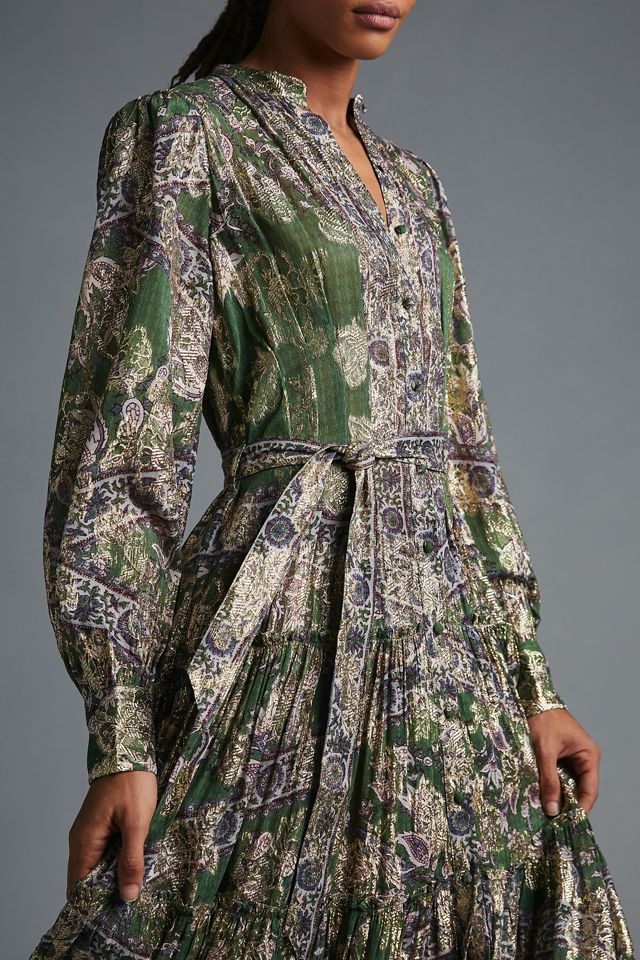 Hemant & Nandita Metallic Maxi Dress #2