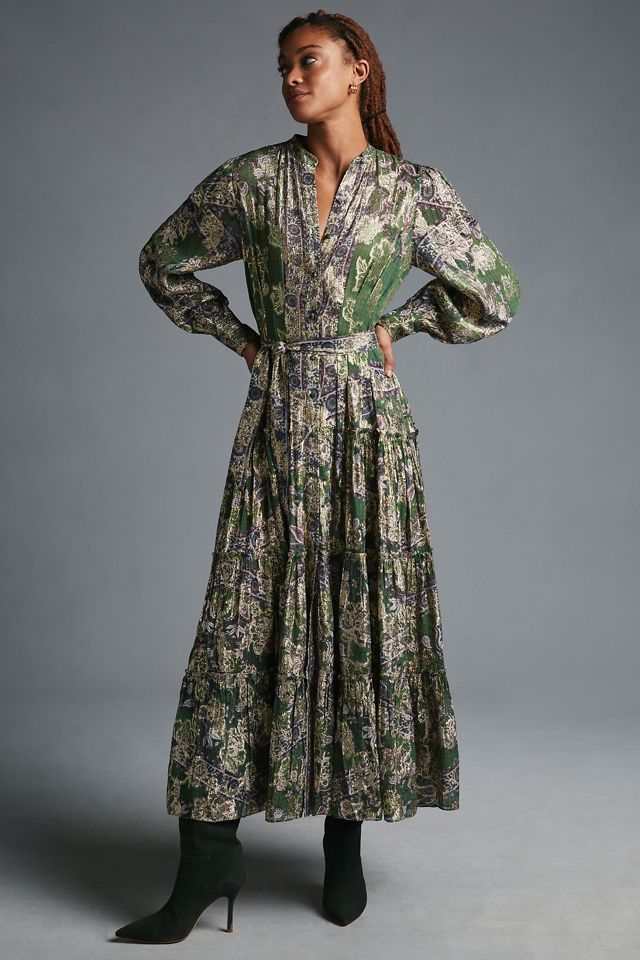 Hemant & Nandita Metallic Maxi Dress #3