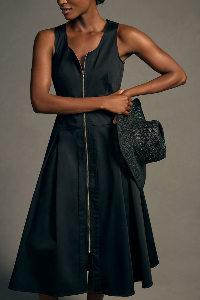 Hunter Bell Zip-Front Dress | Anthropologie