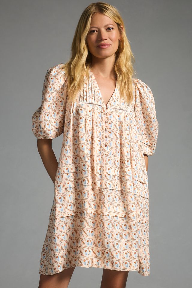 Hunter Pleated Poplin Dress