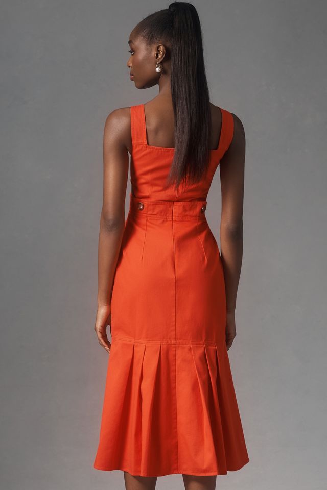 Hunter Bell Giselle Sleeveless Square-Neck Midi Dress #2