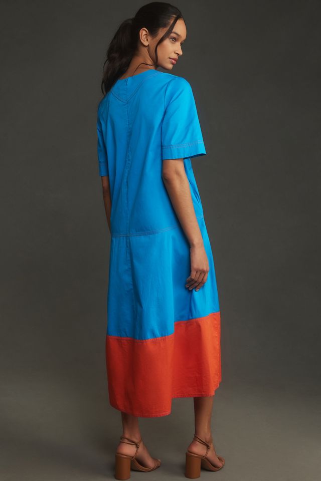 Hunter Bell Gigi Short-Sleeve Colorblock Midi Dress #2