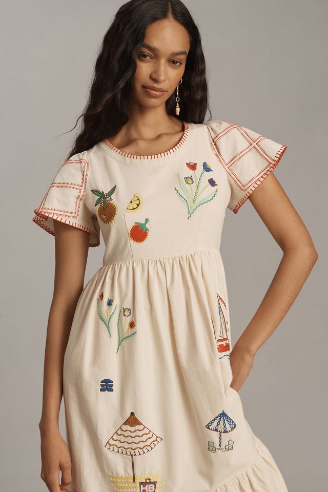 Hunter Bell Marley Embroidered Midi Dress #2