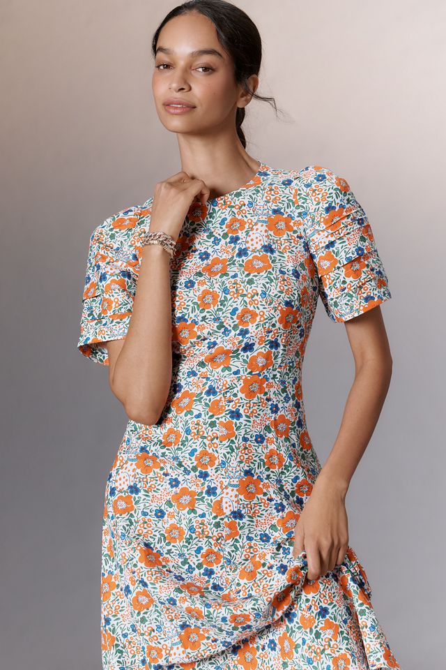 Hunter Bell Casey Linen Blend Midi Dress #3