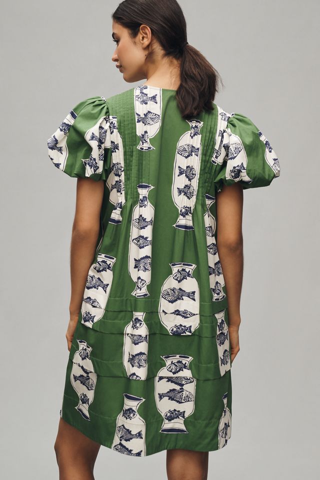 Hunter Bell Wilkes Puff-Sleeve Babydoll Dress #1
