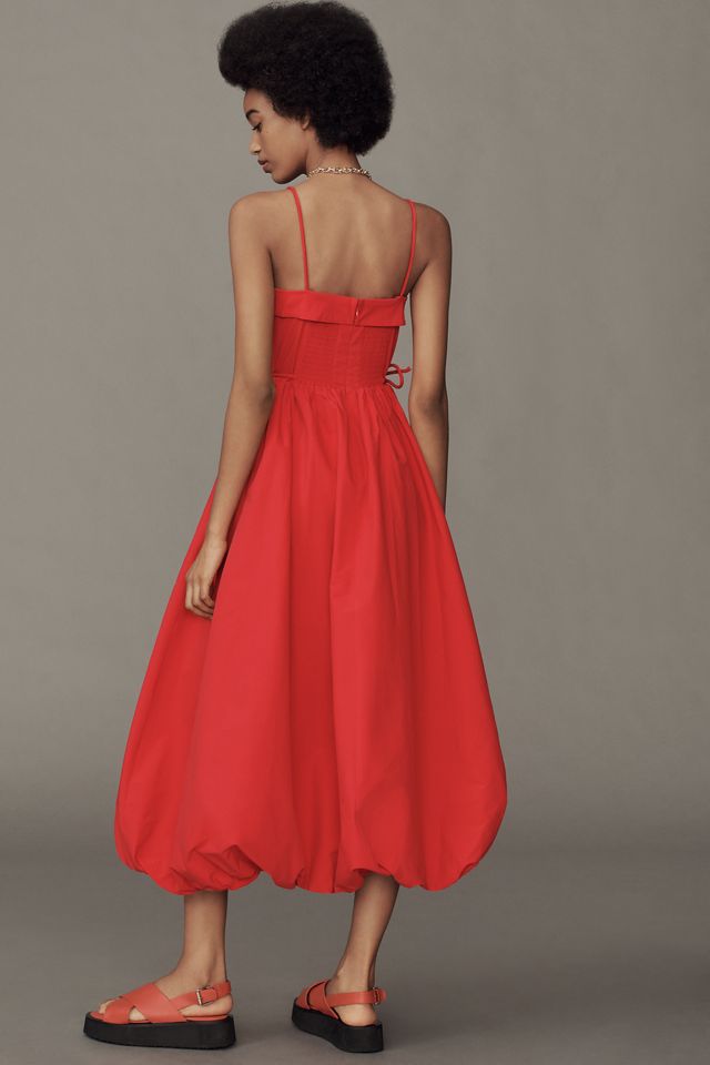 Hunter Bell Sleeveless Square-Neck Bubble Midi Dress #1