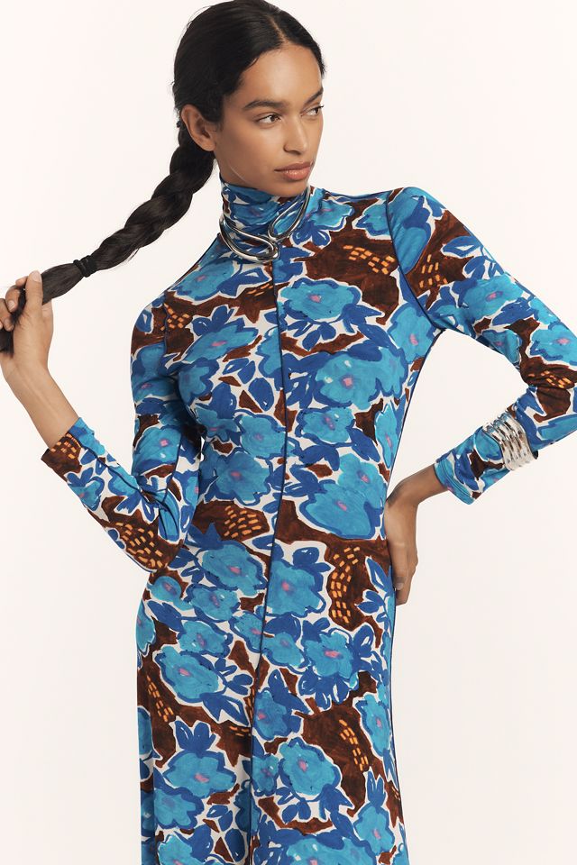 Hunter Bell Long Sleeve Slim Turtleneck Midi Dress #3