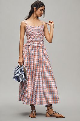 Hunter Francie Smocked Midi Dress