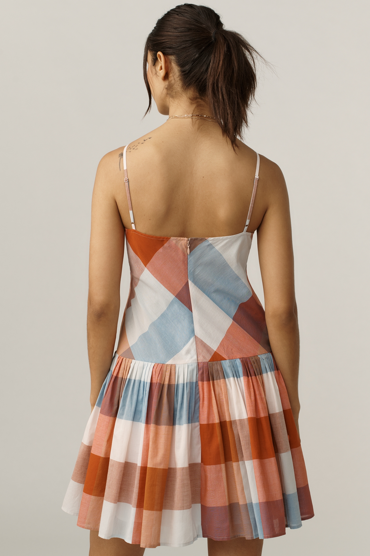 Hunter Bell Dublin Sleeveless Drop-Waist Mini Dress