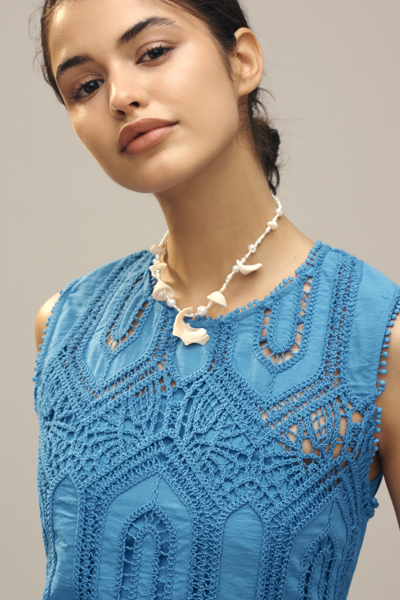 Hunter Bell Stowe Sleeveless Lace Midi Dress