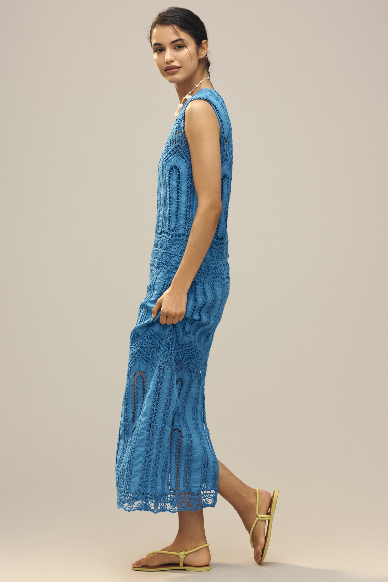 Hunter Bell Stowe Sleeveless Lace Midi Dress