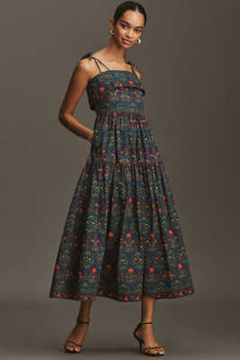 Hunter Dolly A-line Midi Dress In Multi