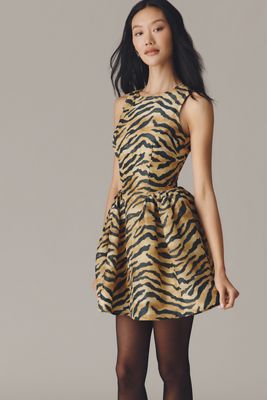 Hunter Bell Layne Linen Silk Mini Dress