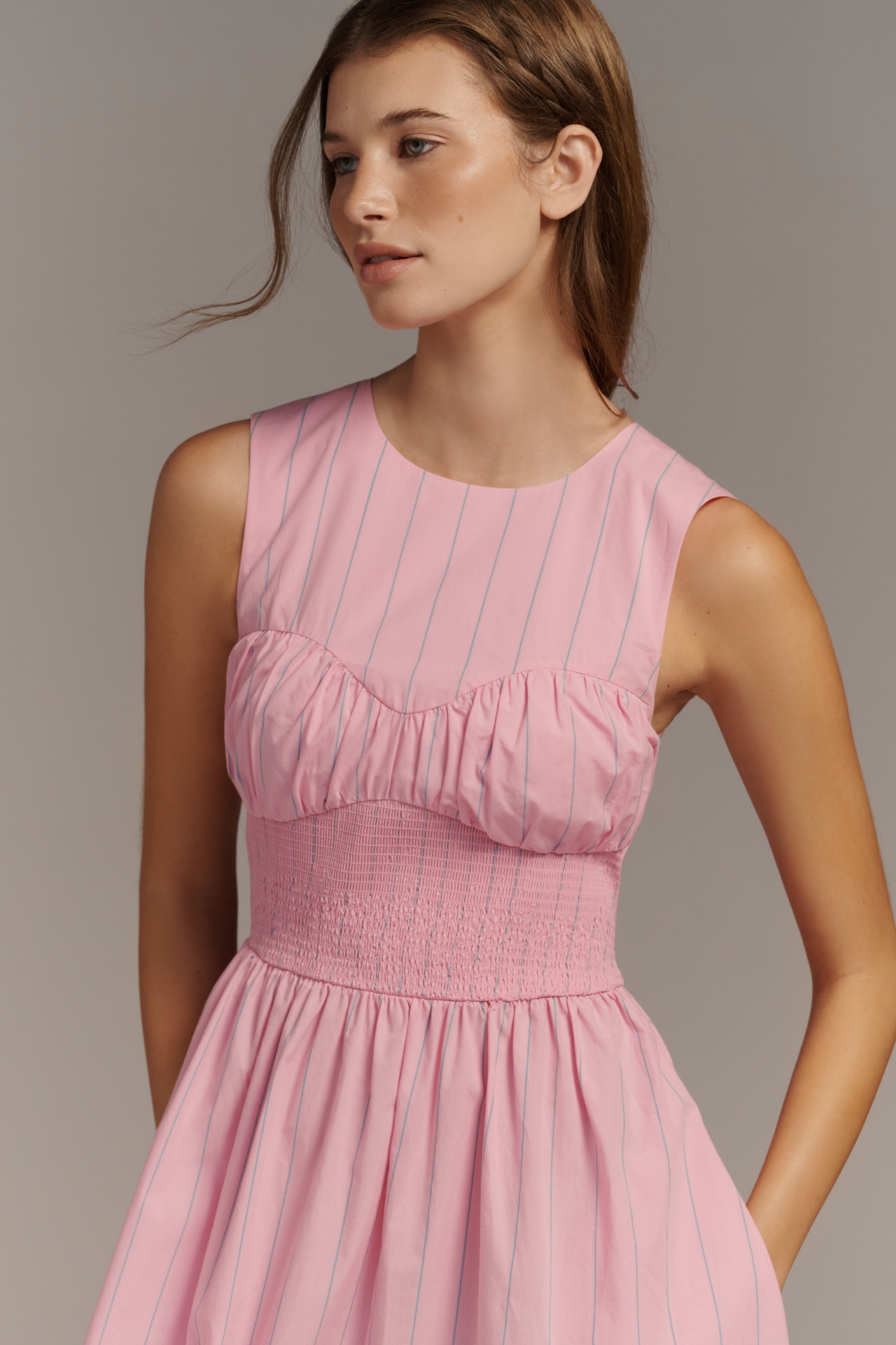 Hunter Bell Lauren Waisted Sleeveless Dress