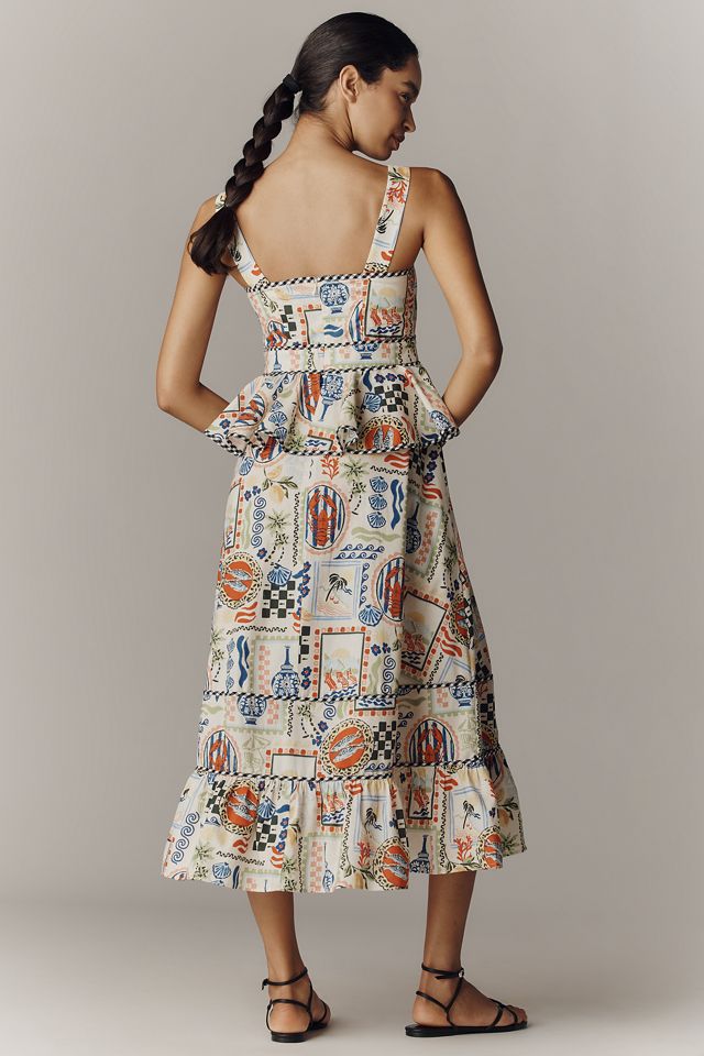 Hunter Bell Lacey Cotton Ruffle Midi Dress #2