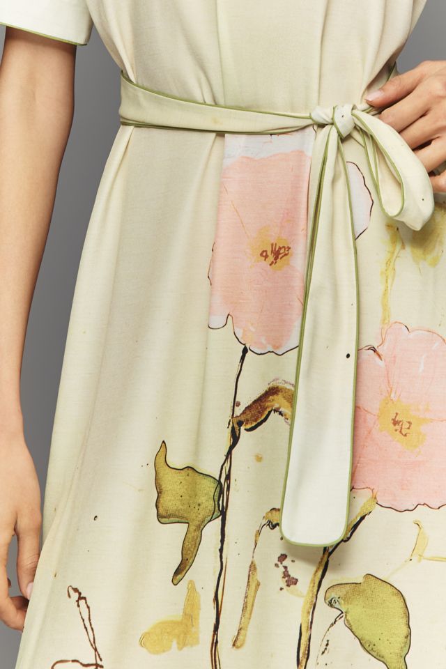 floral summer dresses for women Cordelia Ruffle Floral Maxi Dress  Shop American Threads Boutique Blue Floral / M