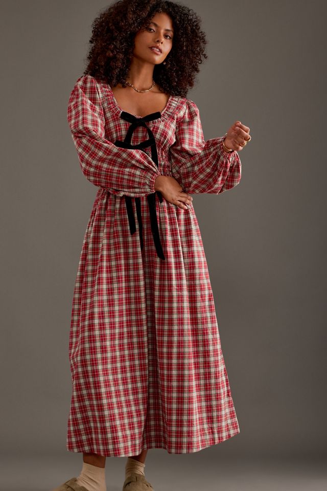 Damson Madder Vestido Midi Dakota con Lazo #3