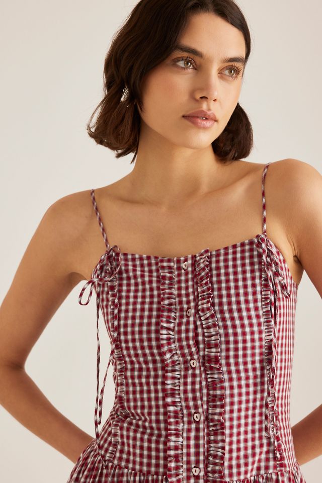 Damson Madder Faith Gingham Midi Dress #1