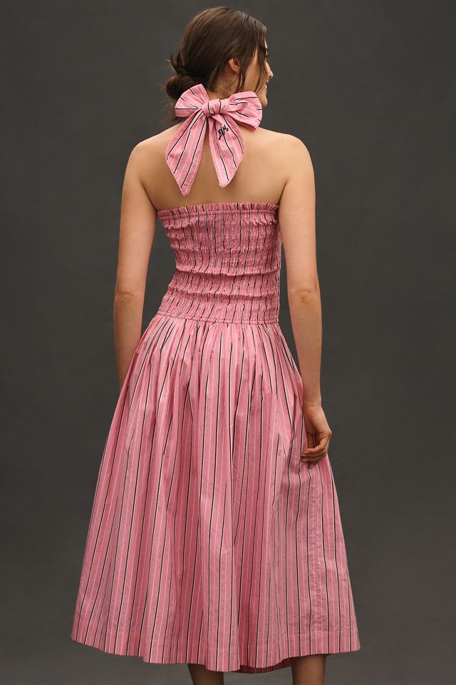 Damson Madder Mia Smocked Midi Dress | Anthropologie