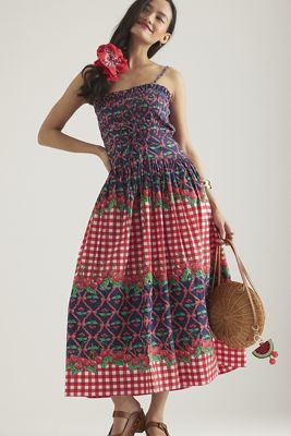 Abito midi Kelia Damson Madder