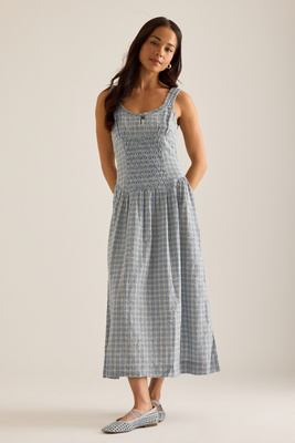 Robe midi Mallory taille: Uk 8 chez Anthropologie - Damson Madder - Modalova
