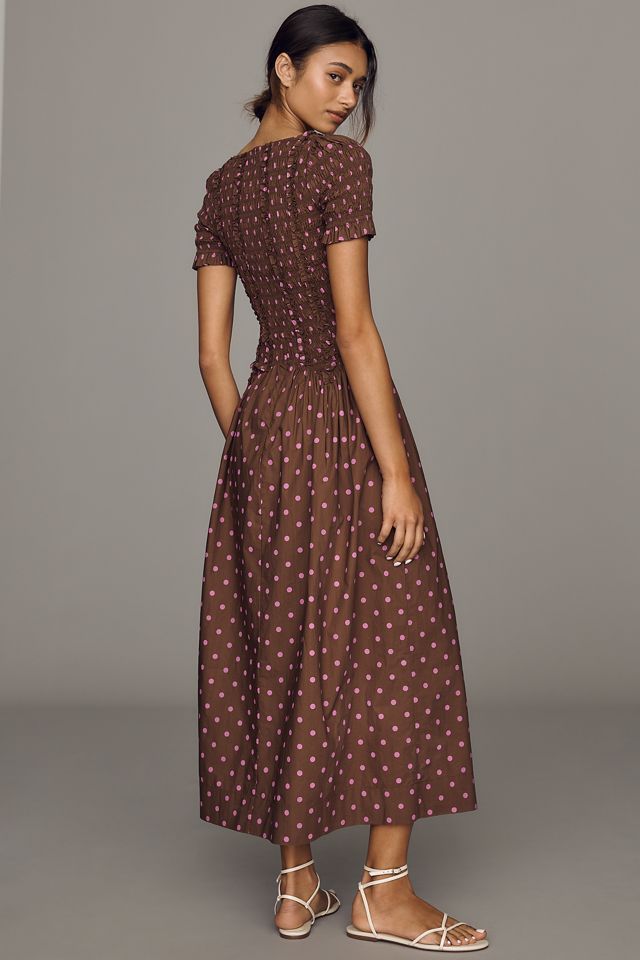 Damson Madder Vestito midi Raphaela con volant #2
