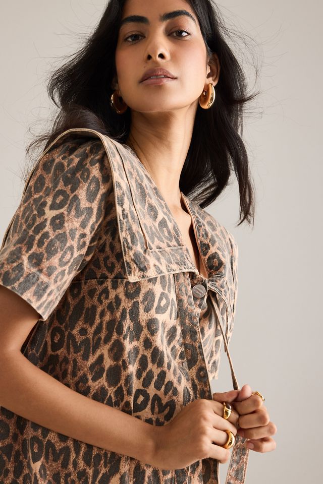 Damson Madder Goldie Leopard Mini Dress #3