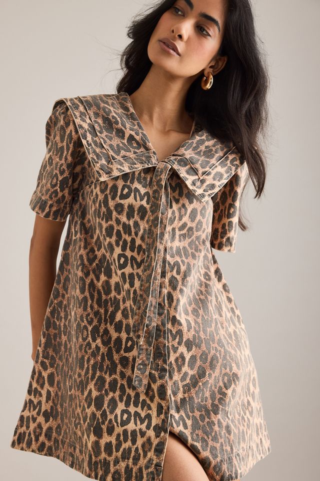 Damson Madder Goldie Leopard Mini Dress #4