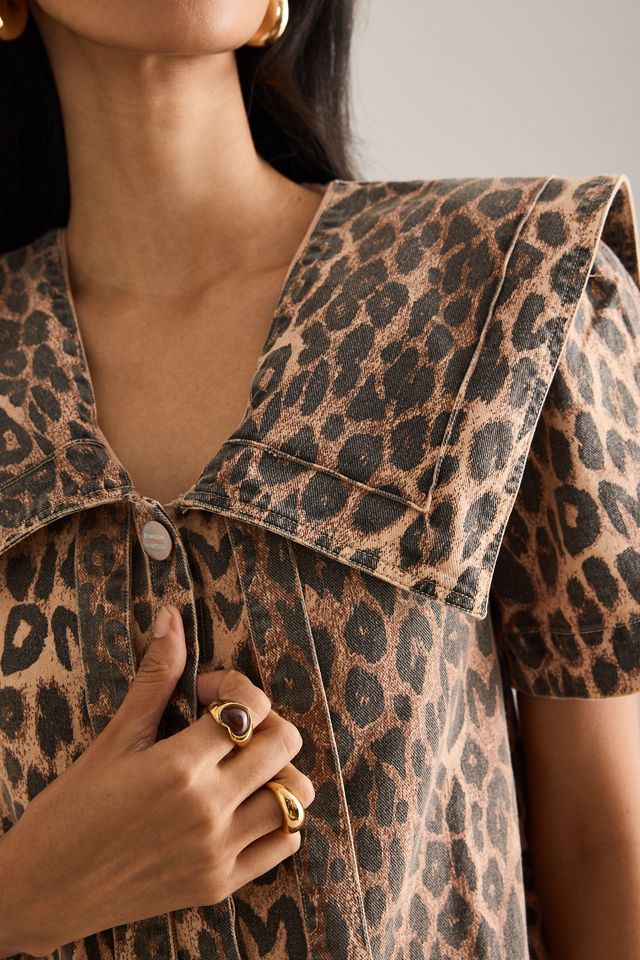 Damson Madder Goldie Leopard Mini Dress #5