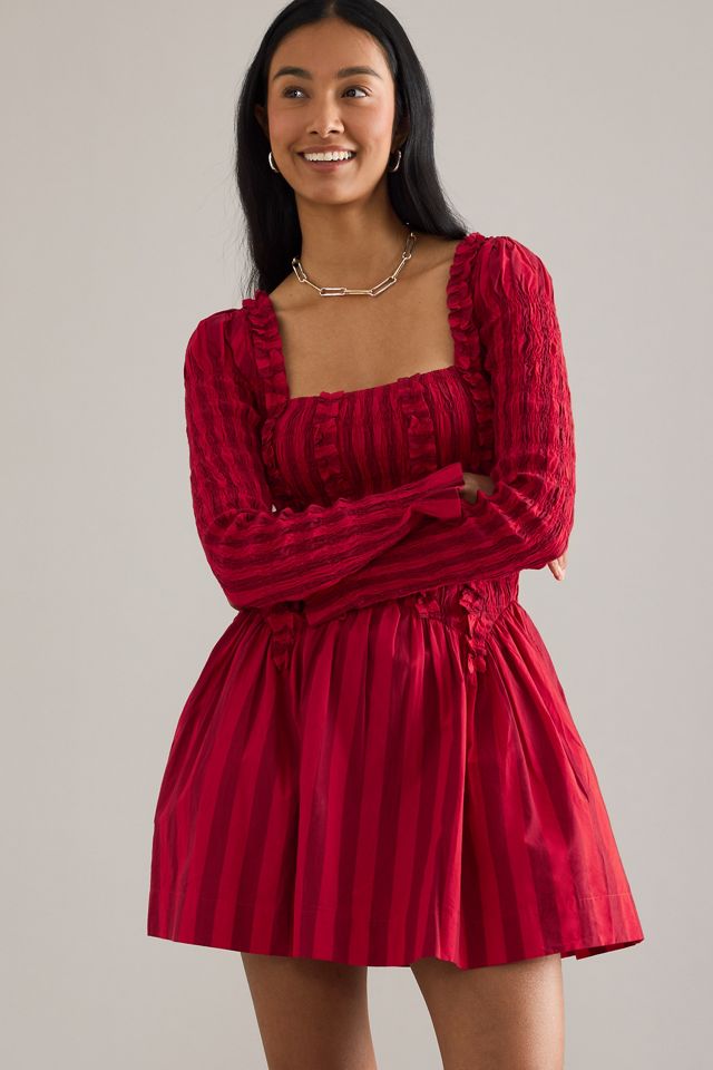 Damson Madder Raphaela Long-Sleeve Mini Dress #4