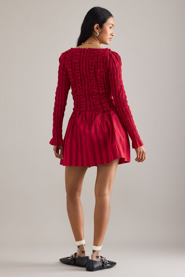 Damson Madder Raphaela Long-Sleeve Mini Dress #1