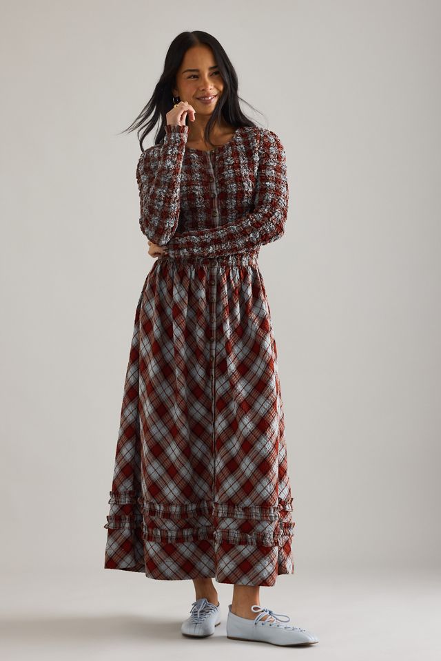 Damson Madder Posey Cardi Midi Dress | Anthropologie UK