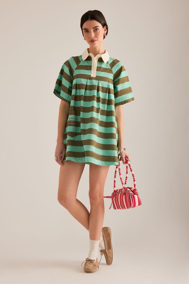 Damson Madder Maggie Streifen Mini Polo Kleid #2