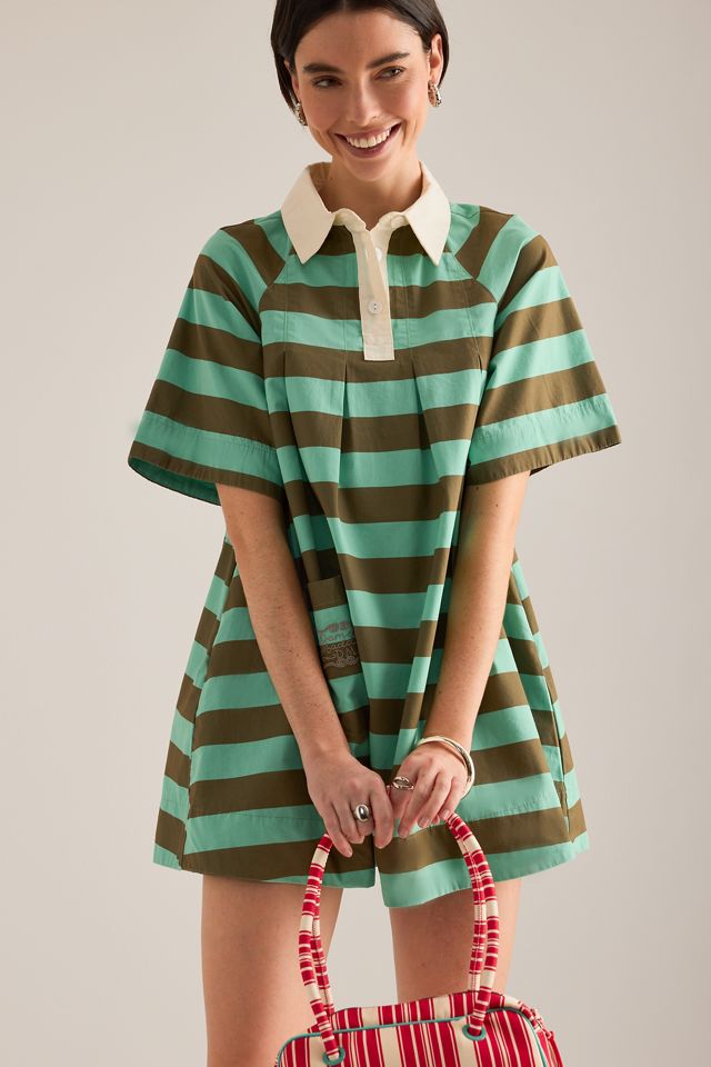 Damson Madder Maggie Streifen Mini Polo Kleid #3