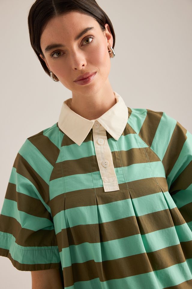 Damson Madder Maggie Streifen Mini Polo Kleid #5