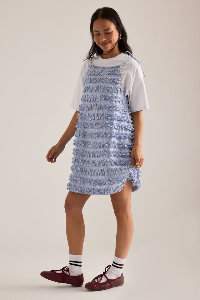 Damson Madder Vestito Corto con Volant Leili #6