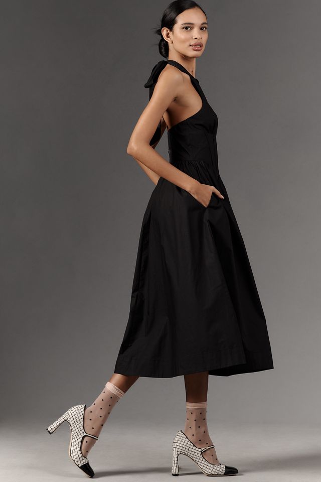 NIA Rio Halter Drop-Waist Midi Dress #2