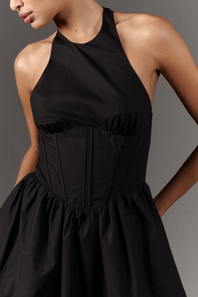 NIA Rio Halter Drop-Waist Midi Dress #3