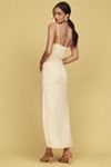 NIA Ina Sleeveless Cowl-Neck Ruched Maxi Dress