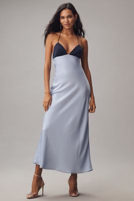 NIA Petite Wolfe Colorblock Maxi Dress