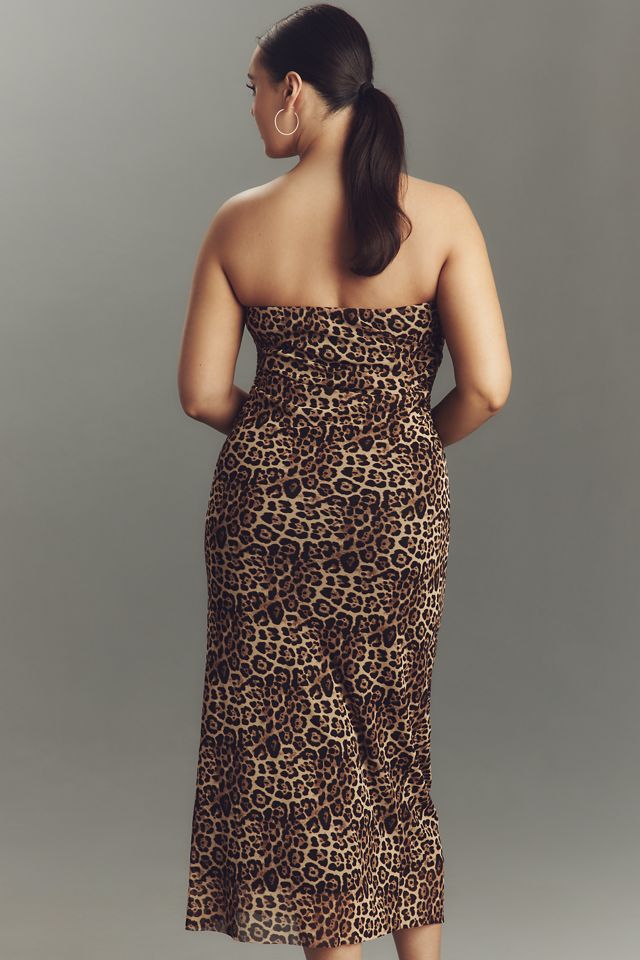 NIA Rowa Strapless Slim Midi Dress #2
