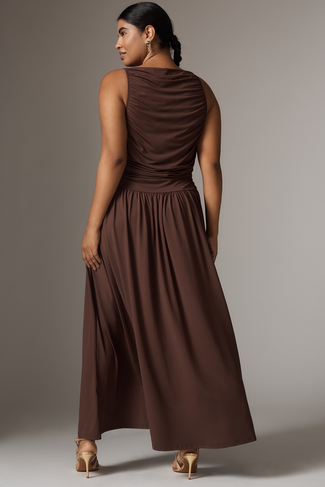 NIA Clea Sleeveless Drop-Waist Maxi Dress
