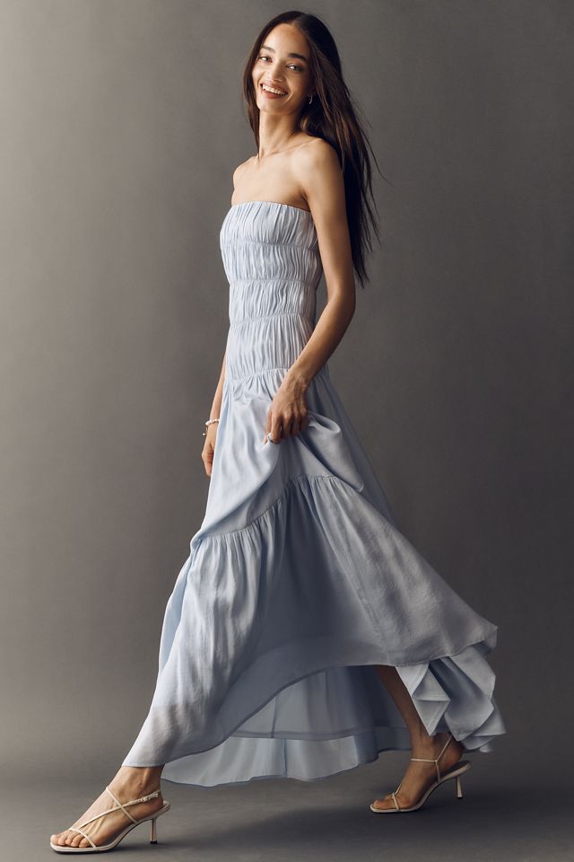 NIA Rocio Strapless Dop-Waist Maxi Dress #1