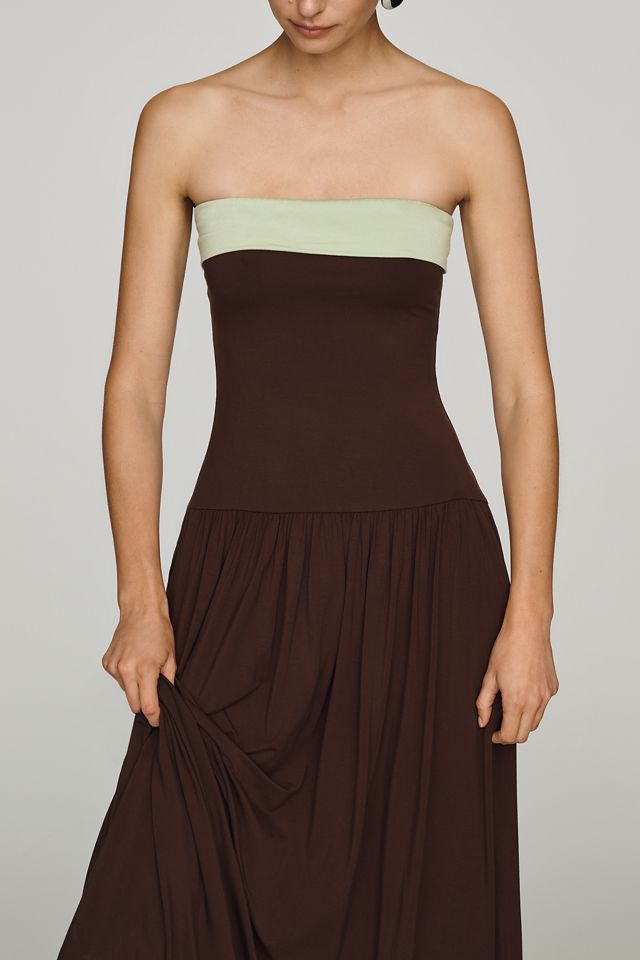 NIA Santo Strapless Midi Dress #2