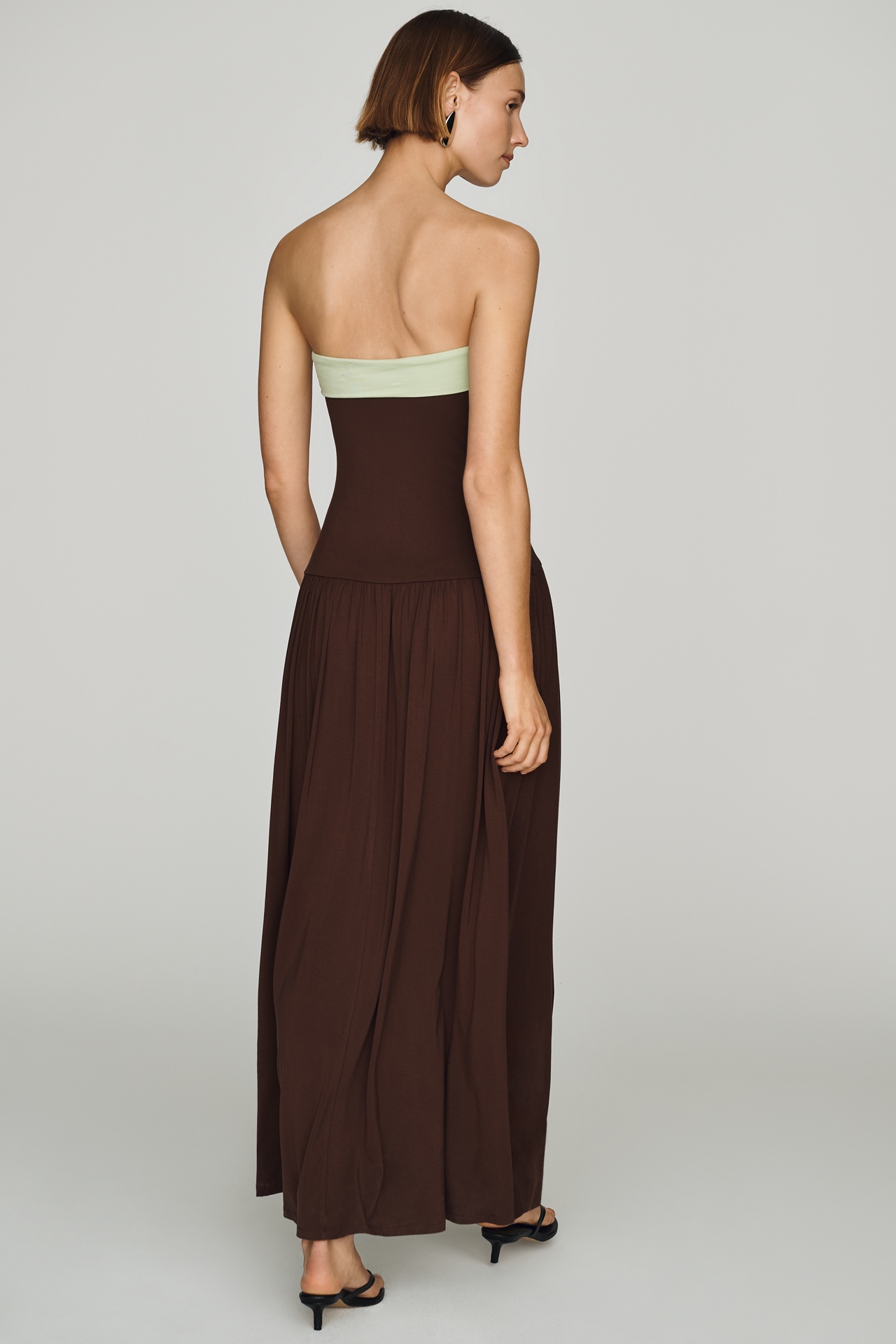NIA Santo Strapless Midi Dress