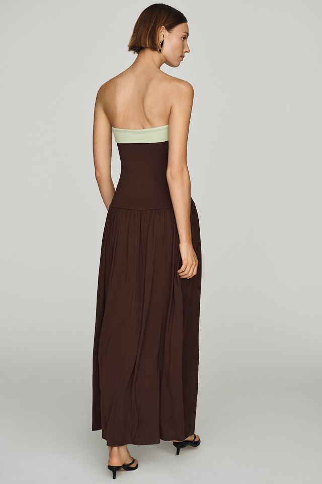 NIA Santo Strapless Midi Dress #3